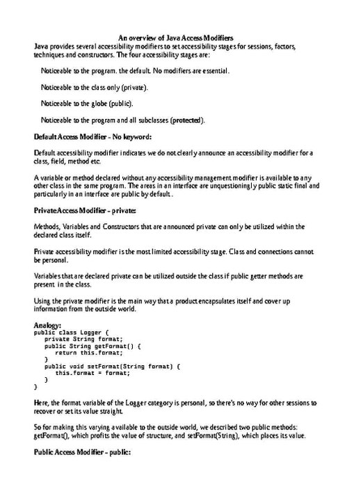 An-overview-of-Java-Access-Modifiers