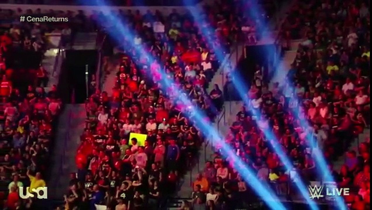 WWE RAW 5_30_2016 AJ Styles turns heel on John Cena