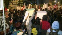 Peruanos marchan contra Keiko Fujimori favorita para el balotaje