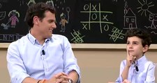 Rivera, entrevistado por niños en Telecinco