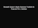 Download Beowulf: Epope's Anglo-Saxonne Traduite En Francais Par L. Botkine Ebook Free