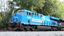 NS 8098 Conrail Heritage leads NS 23N! 10-28-2015