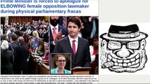 Justin Trudeau apologizes for elbowing female lawmaker in the chest