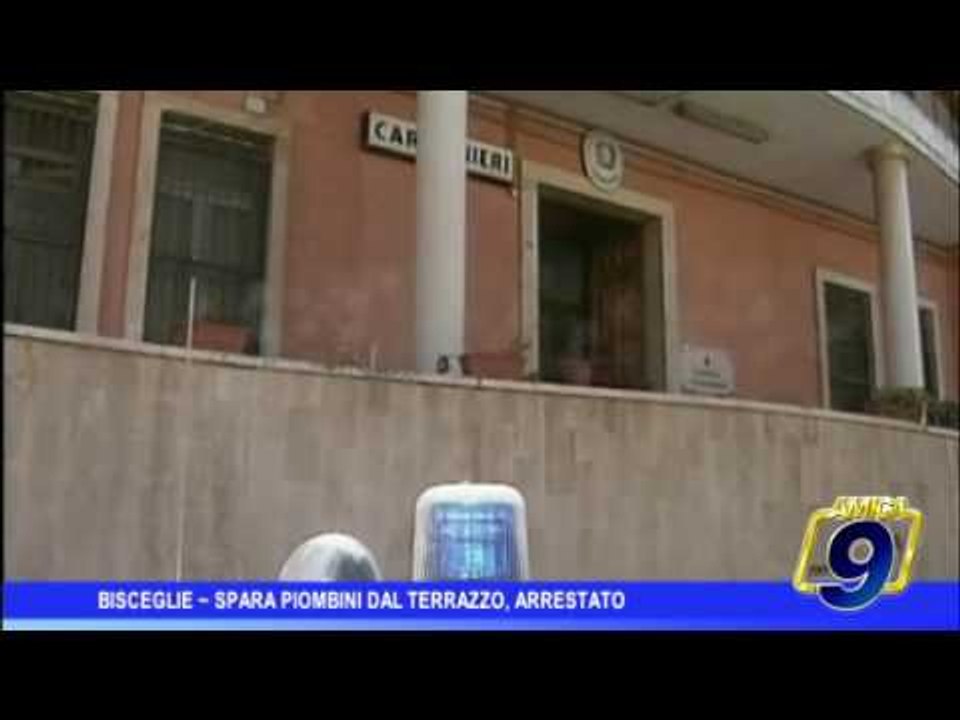 Bisceglie  | Spara piombini dal terrazzo, arrestato
