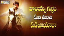 Balakrishna Fall Down while Riding Horse ?? Gautamiputra Satakarni Shoot - Filmyfocus.com