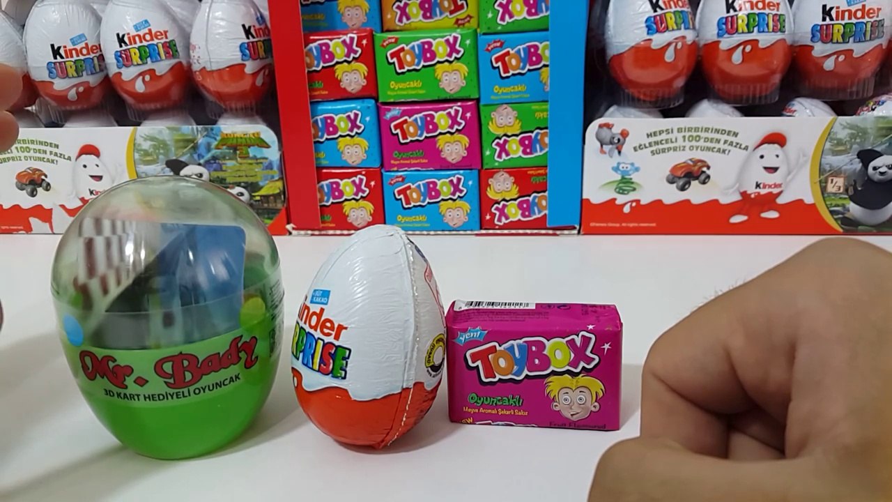 1 Toybox 1 Kinder 1 Şeffaf yumurta Açtık