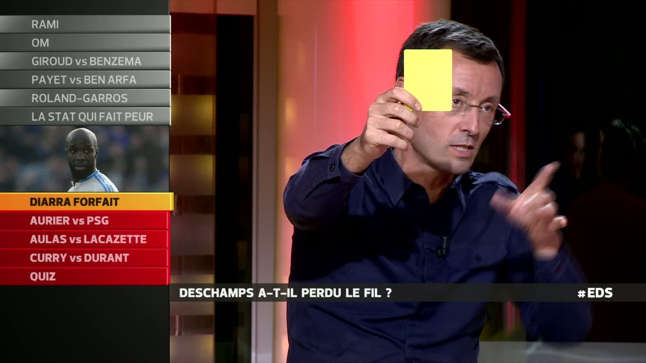 E21 - L'Equipe du soir - Extrait : Diarra forfait, Deschamps a-t-il perdu le fil ?