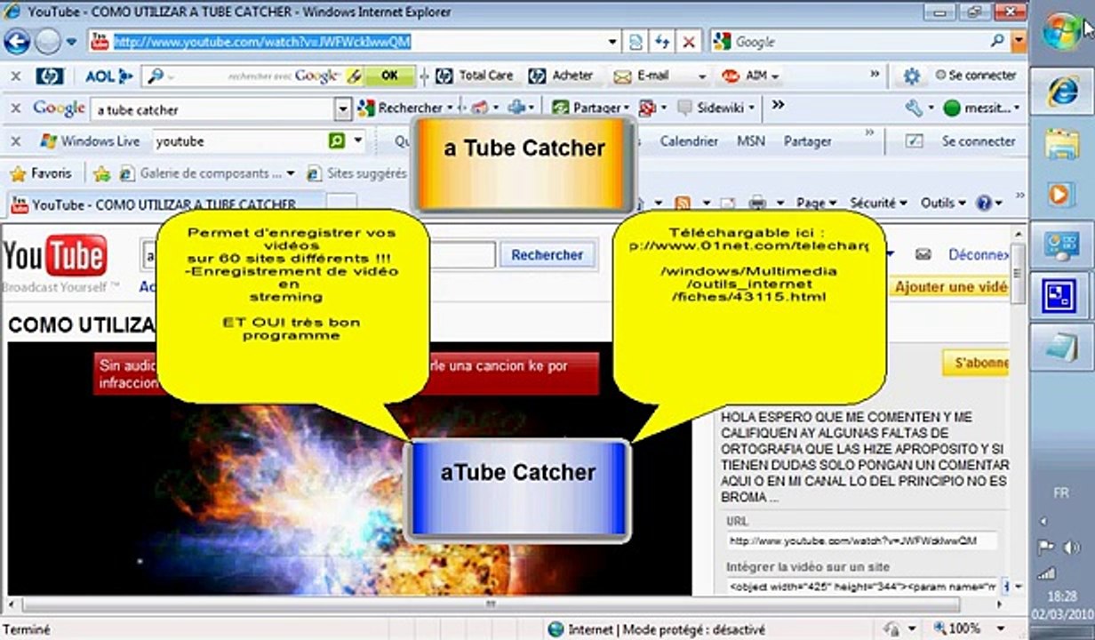 Tutoriel  utilisation aTube Catcher  télécharger vidéos Youtube 2016