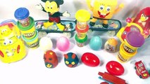 Surprise Eggs cars Spongebob Mickey Fish mouse Play Doh kinder Egg  disney duck 2016