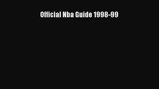 EBOOK ONLINE Official Nba Guide 1998-99  DOWNLOAD ONLINE