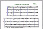 Mozart - Symphony no.29 in A major K.210 live video/audio score sample