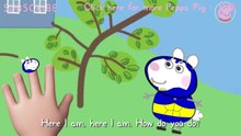 Peppa pig Rebecca Rabbit Air Balloon Finger Family   Nursery Rhymes Peppa Pig TV