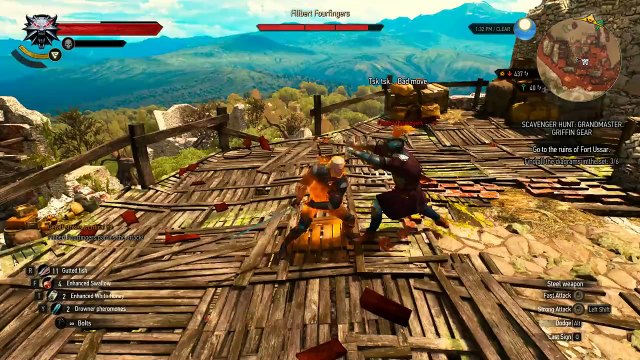 The Witcher 3 Wild Hunt - Blood and Wine - Filibert Fourfingers Boss Fight [Death March]