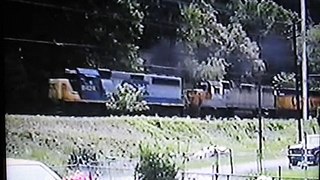 CSX Coal Drag at Kanawha Falls, W.Va. on 5-17-1992