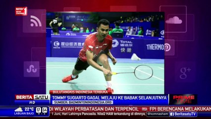 Langkah Tommy Sugiarto Terhenti di Babak Pertama Indonesia Terbuka