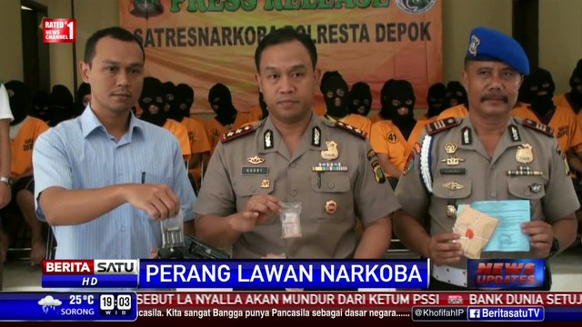 42 Pengedar Narkoba Diringkus Polresta Depok
