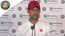 Roland-Garros 2016 Conférence de presse Djokovic / 1/8 de finale