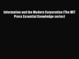 READbookInformation and the Modern Corporation (The MIT Press Essential Knowledge series)READONLINE