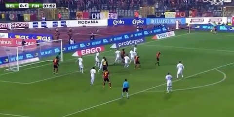 Romelu Lukaku Goal HD- Belgium 1-1 Finland - 01-06-2016