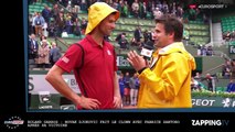 Roland Garros : Novak Djokovic fait le clown avec Fabrice Santoro après sa victoire (vidéo)