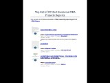 Top List of 20 Most Awesome MBA Projects Reports