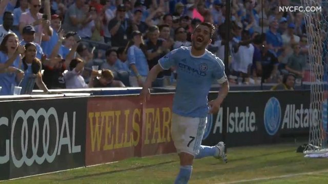 Após passe incrível de Pirlo, David Villa faz golaço de cobertura na MLS