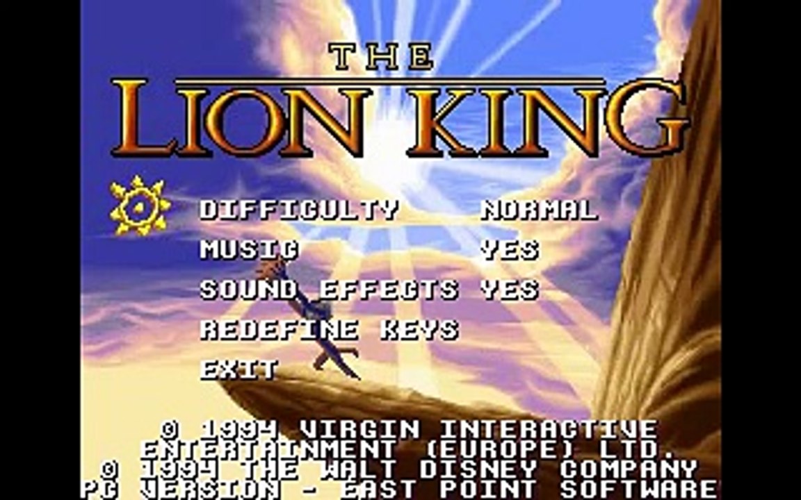 PC MS-Dos The Lion King