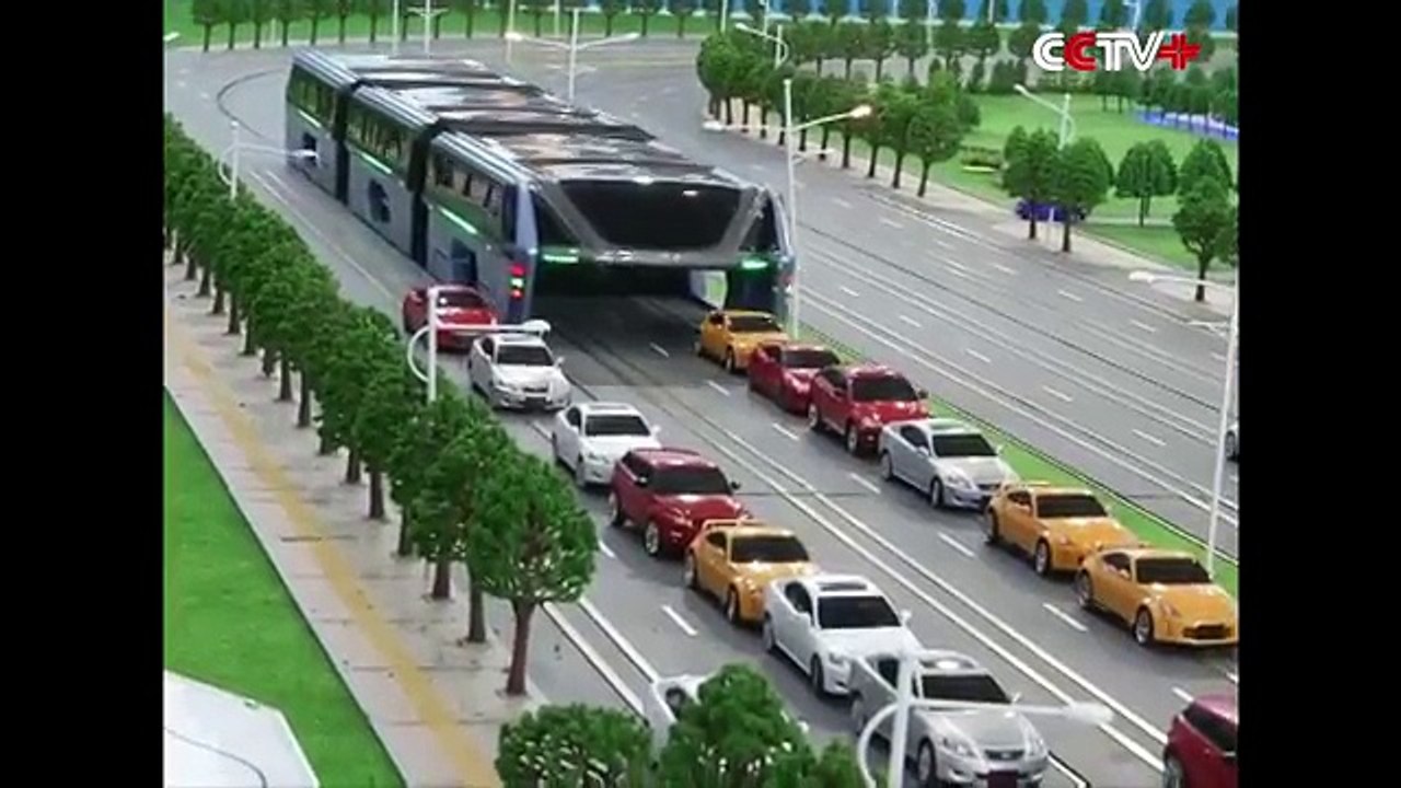 China's Transit Elevated Bus Debuts at Beijing Intel High Tech Expo