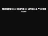 Popular book Managing Local Government Services: A Practical Guide