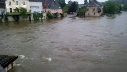 Heavy rains result in flooding in France