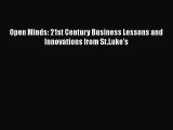 READbookOpen Minds: 21st Century Business Lessons and Innovations from St.Luke'sREADONLINE