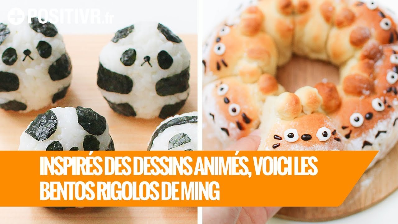 Inspirés des dessins animés, voici les bentos rigolos de Ming