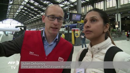 Grève à la SNCF: trafic perturbé à la gare de Lyon