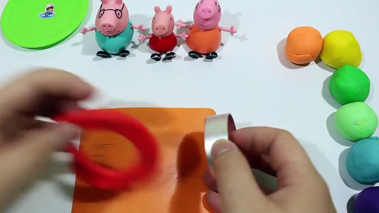 플레이도우 만들기 Play Doh - Create Clay Biscuit VS Cookie Rainbow With Peppa Pig