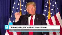 'Trump University' students taught to use aggressive sales techniques