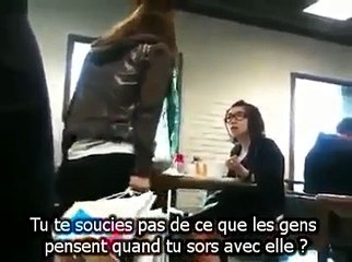 2 filles s'embrouillent pour un mec en plein restaurant... La honte