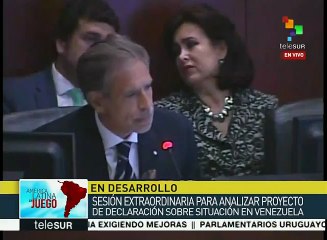 Pide embajador de Venezuela ante OEA que se convoque otro consejo