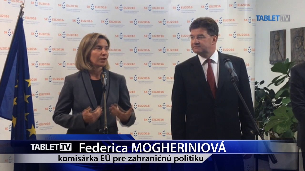 ZÁZNAM:  TK Federicy Mogheriniovej a Miroslava Lajčáka