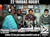 Plantel Superior de Curupaytí  en 22 YARDAS Rugby. 28/09/2015.