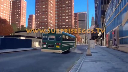 Peppa Pig, Frozen Elsa, Mickey Mouse Wheel On The Bus Go Round and Round Funny