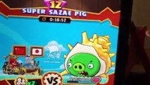 Angry birds fight the dragon pig raids fighting the super sazae pigs