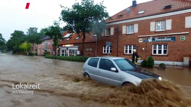 Sonsbeck unter Wasser