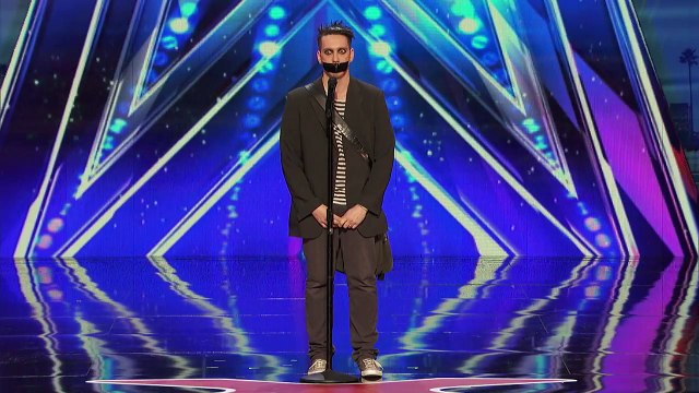 Tape Face- Strange Act Leaves the Audience Speechless - America's Got Talent 2016 Auditions