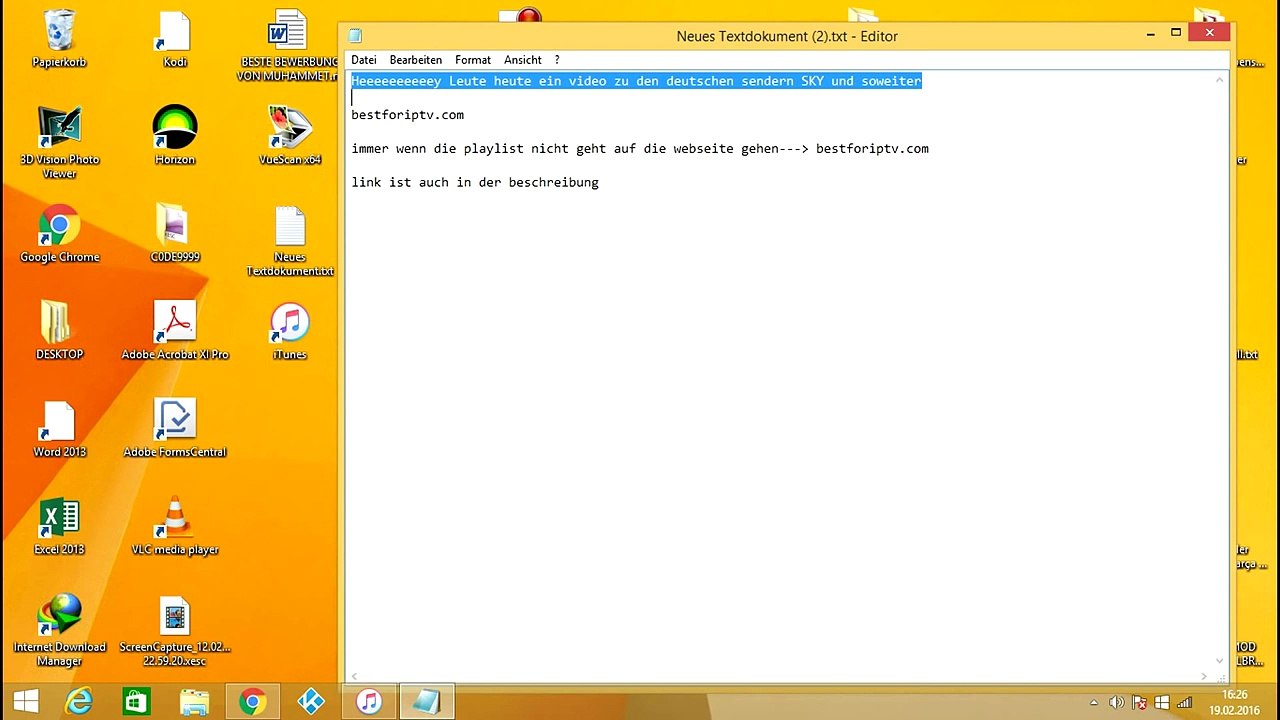 Deutsche Sender Sky usw HD UPDATE KODI IPTV
