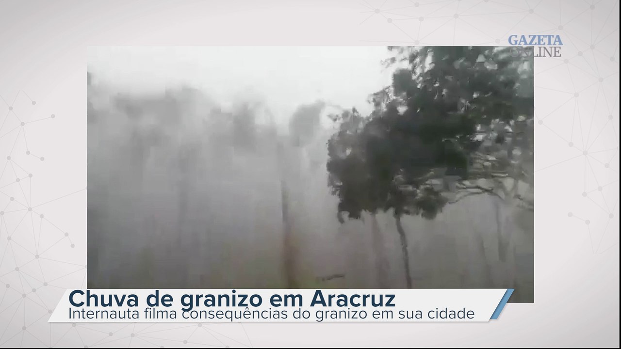 Vendaval e granizo em Barra do Riacho, Aracruz
