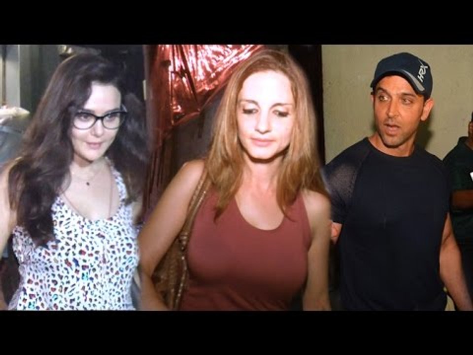 Hrithik, Suzanne & Preity Zinta Spotted In Mumbai