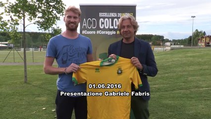 Eccellenza: il Colorno presenta il nuovo acquisto Gabriele Fabris