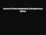 PDF Secrets Of Power Negotiating 15th Anniversary Edition  EBook