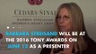 Barbara Streisand returns to 2016 Tony Awards after 46-year absence
