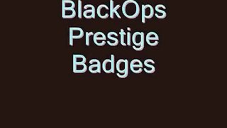 Call Of Duty Black Ops Prestige Badges 1-15
